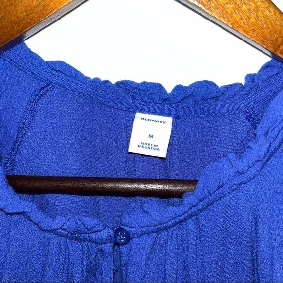 Old Navy Women's Blue Short Sleeve Dress - Picture 3 of 6